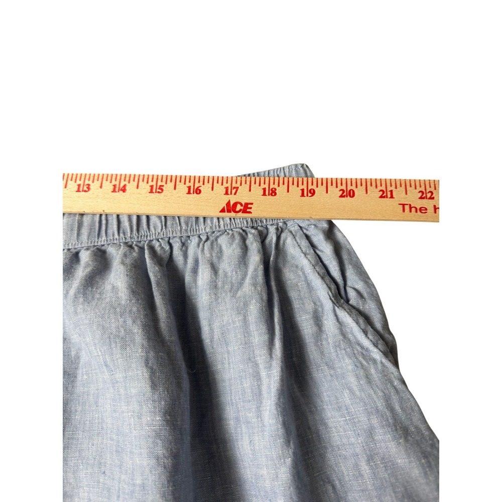 Tahari 100% Linen Drawstring Elastic Waist Shorts Size 2X Good Pre-Owned Cond - Picture 5 of 7